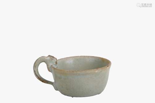 A Chinese Celadon Glazed Porcelain Cup