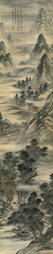 恽本初（1586～1655） 仿古山水 条屏 水墨纸本