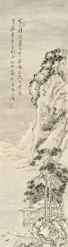 溥儒（1896～1963） 空山积雪 立轴 设色纸本