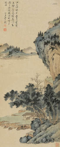 溥儒（1896～1963） 溪山高隐 立轴 设色纸本