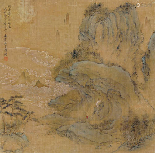 王翚（1632～1717） 1688年作 临古山水 立轴 设色绢本