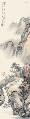 徐砚（1866～1954） 清居图 立轴 设色纸本