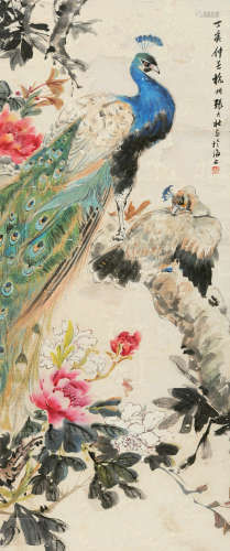 张大壮（1903～1980） 1947年作 珍禽图 立轴 设色纸本