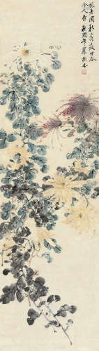 吴笠仙（1869～1938） 秋意浓 立轴 设色纸本