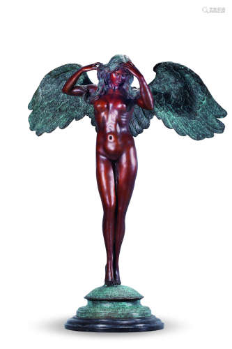 20世纪 名家青铜雕塑天使立像