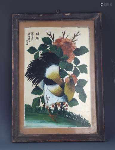 A OLD CHINESE PAINTING WITH FRAME