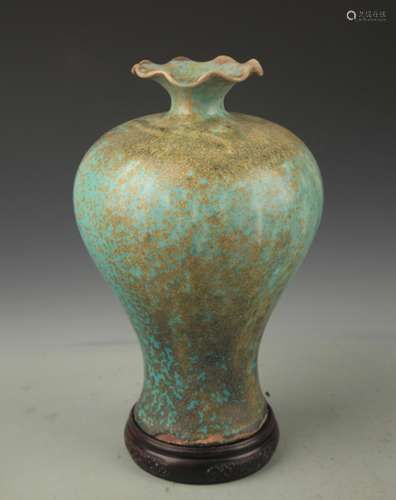 LU JUN KILN FLOWER TOP MEI STYLE VASE