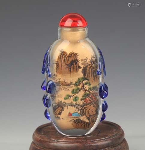 A FINE INNER LANDSCAPE PAINTED SNUFF BOTTLE