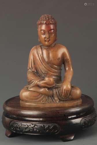 SHOUSHAN STONE PHARMACIST BUDDHA STATUE