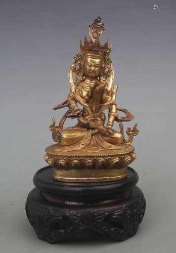 A FINE GILT BRONZE NANDIKE?VARA 