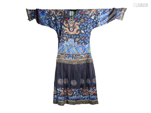 CHINESE EMBROIDERY DRAGON IMPERIAL ROBE