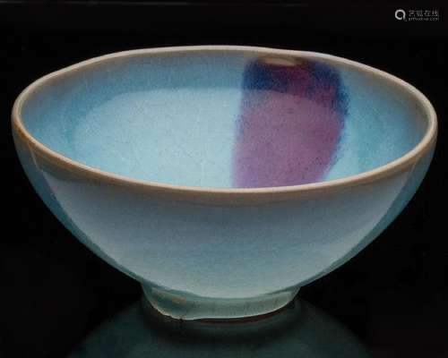 PURPLE-SPLASHED JUN BOWL