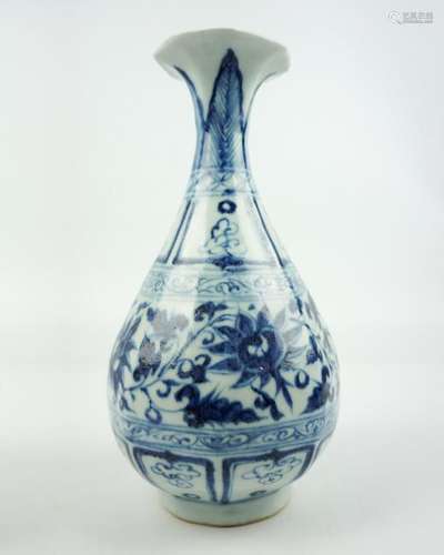 BLUE&WHITE FLOWER VASE