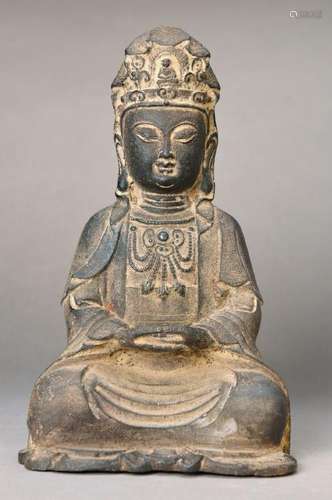 Large sitting Buddha, China, Ming-Dynasty, 16./17th c