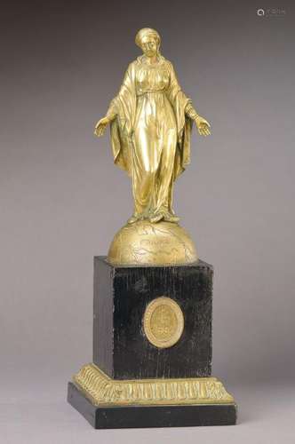 figure of a saint, France, around 1900, Motherof god on