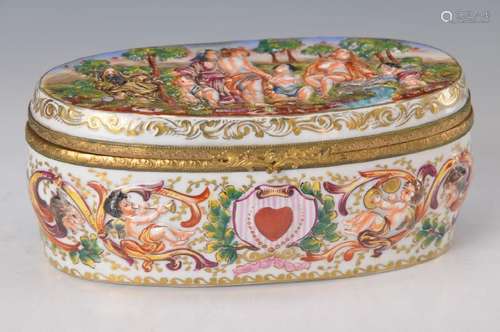 lidded box, Dresden in Capo di Monte style, around 1900