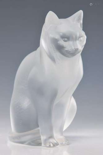 Sculpture of a cat, Lalique, 2.H.20.th. century