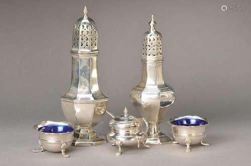 5 spice vessels, England, beginning, 20th c. and