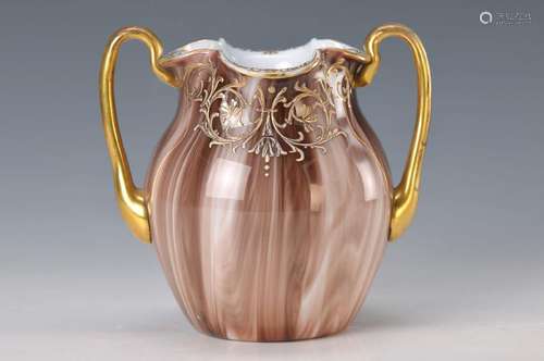 double handle vase, Lötz, around 1895-1900, multilayer