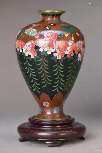 Baluster vase, Japan, around 1880/90, corpus copper