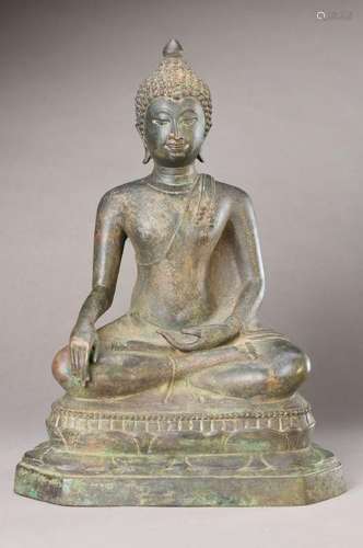 Buddha, Burmese, around 1880/90, Bronze, Mudraof