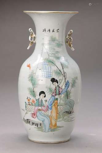 vase, China, around 1900-10, porcelain, painted in