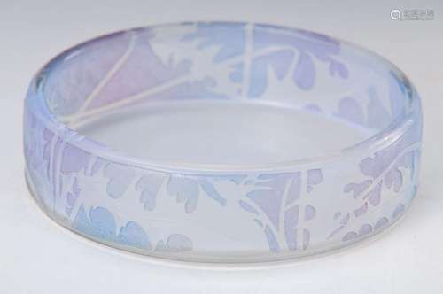 bowl, Daum, around 1895, Opaline glass, with encircling