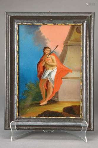 reverse glass painting/ pictures of saints, Southern