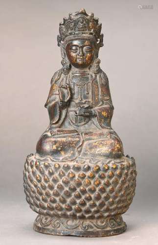 sitting Buddha, China, Ming-Dynasty, iron, high