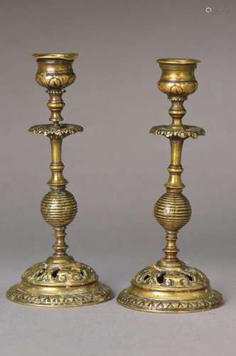 A pair of candlesticks, German, around 1820, early