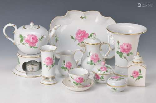 large Lot Meissen porcelain, 20th c., polychrome