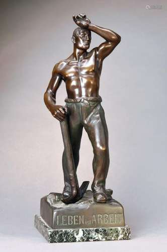 R. Küchler, sculptor in Berlin, here: Bronze sculpture