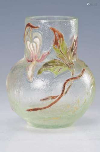 vase, Galle, around 1897/98, light green, translucent