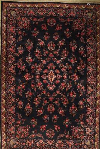 Mashad old Carpet, Persia, around 1950, wool on cotton