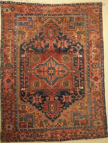 Garadje old Carpet, Persia, around 1930, wool on cotton