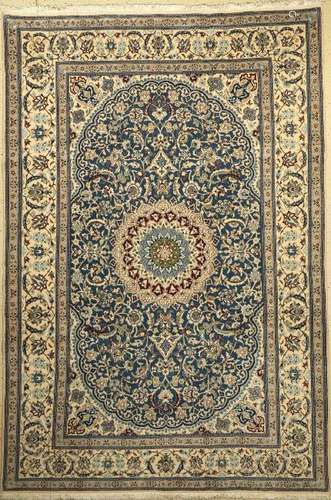 Nain Carpet, Persia, approx. 40 years, wool oncotton