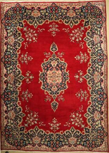 Kerman old Carpet, Persia, approx. 50 years, wool on