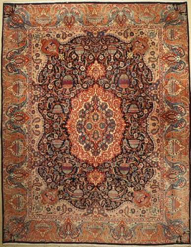 Kashmar old, Persia, approx. 60 years, wool oncotton