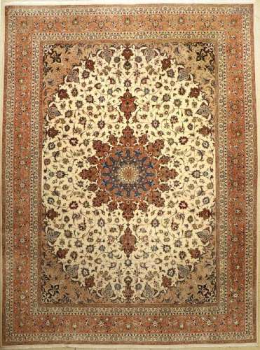 Tabriz fine Carpet, Persia, approx. 40 years, wool with