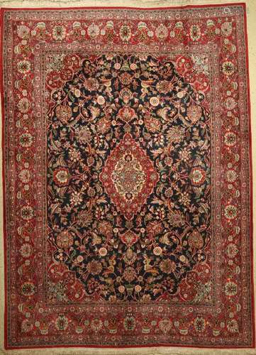 Keschan Carpet, Persia, approx. 50 years, woolon cotton