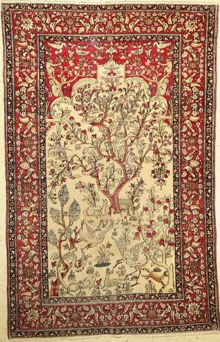 Esfahan 'Ahmad' antique Rug, Persia, 19th century