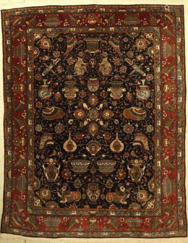 Kashmar old Carpet, Azeri, approx. 40 years, wool on