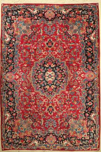 Mesched old (Signed) Carpet, Persia, approx. 60 years