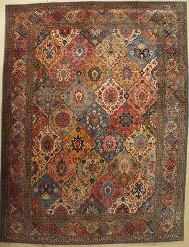 Tabriz old Carpet, Persia, around 1940, wool on cotton