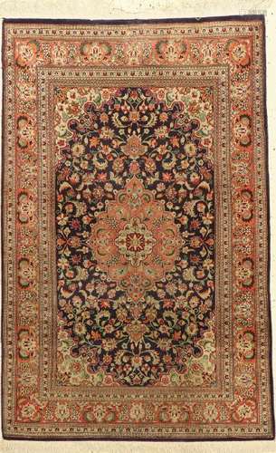 Ghom silk fine Rug, Persia, approx. 40 years, pure