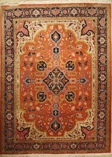 Heriz Carpet, Azerbaijan, approx. 40 years, wool on