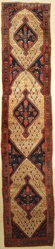 Koliai Runner, Persia, 1940, wool on cotton, approx.