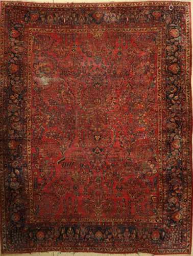 US Re-Import Sarogh Carpet, Persia, around 1920, wool