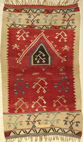 West Anatolian 'kilim' old, Turkey, around 1930, wool