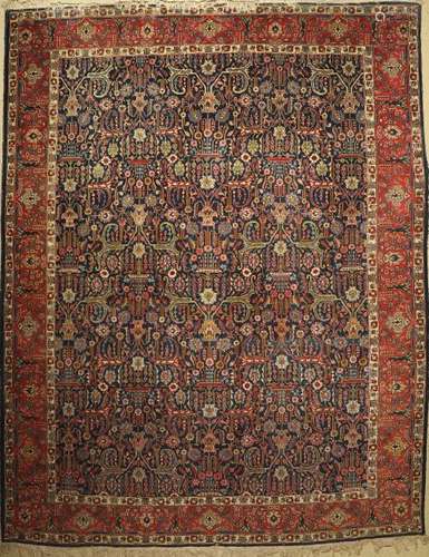 Tabriz old Carpet, Persia, around 1950, wool on cotton